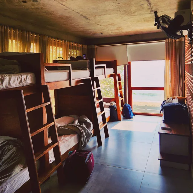 Sharing a room with strangers is the whole point