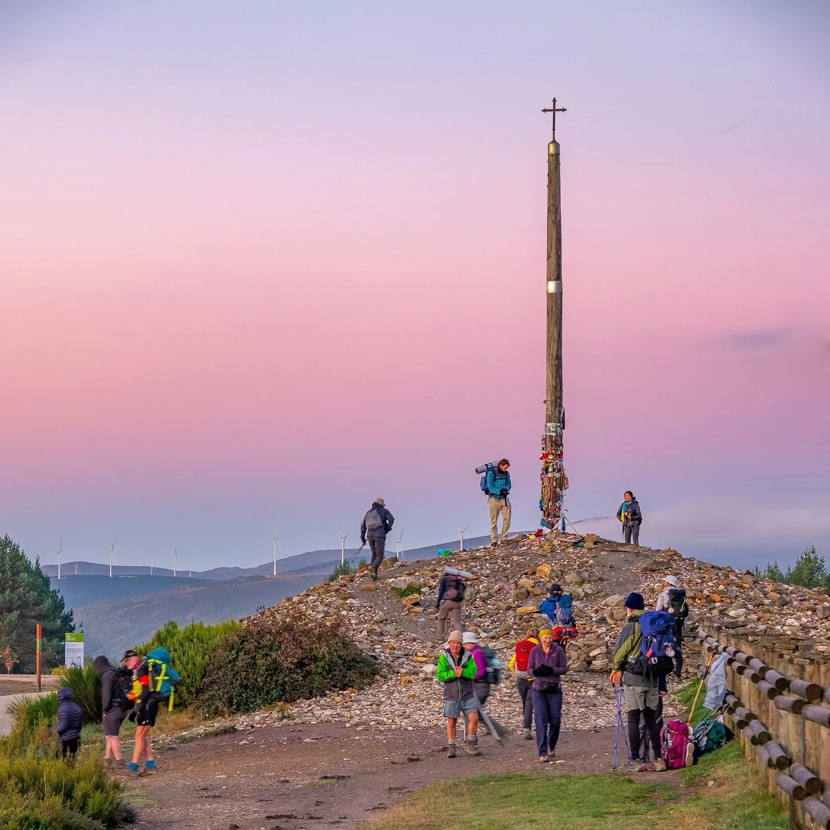 A stone at the Cruz de Ferro